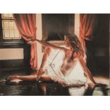 Darren Baker (British born 1976) ARR Framed pastel, signed 'Ballet Dancer' 16cm x 20cm