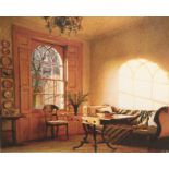 Darren Baker ARR Framed pastel, signed 'Drawing Room Interior' 19cm x 23cm