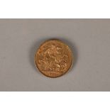 Victorian gold sovereign 1900, weight 8g