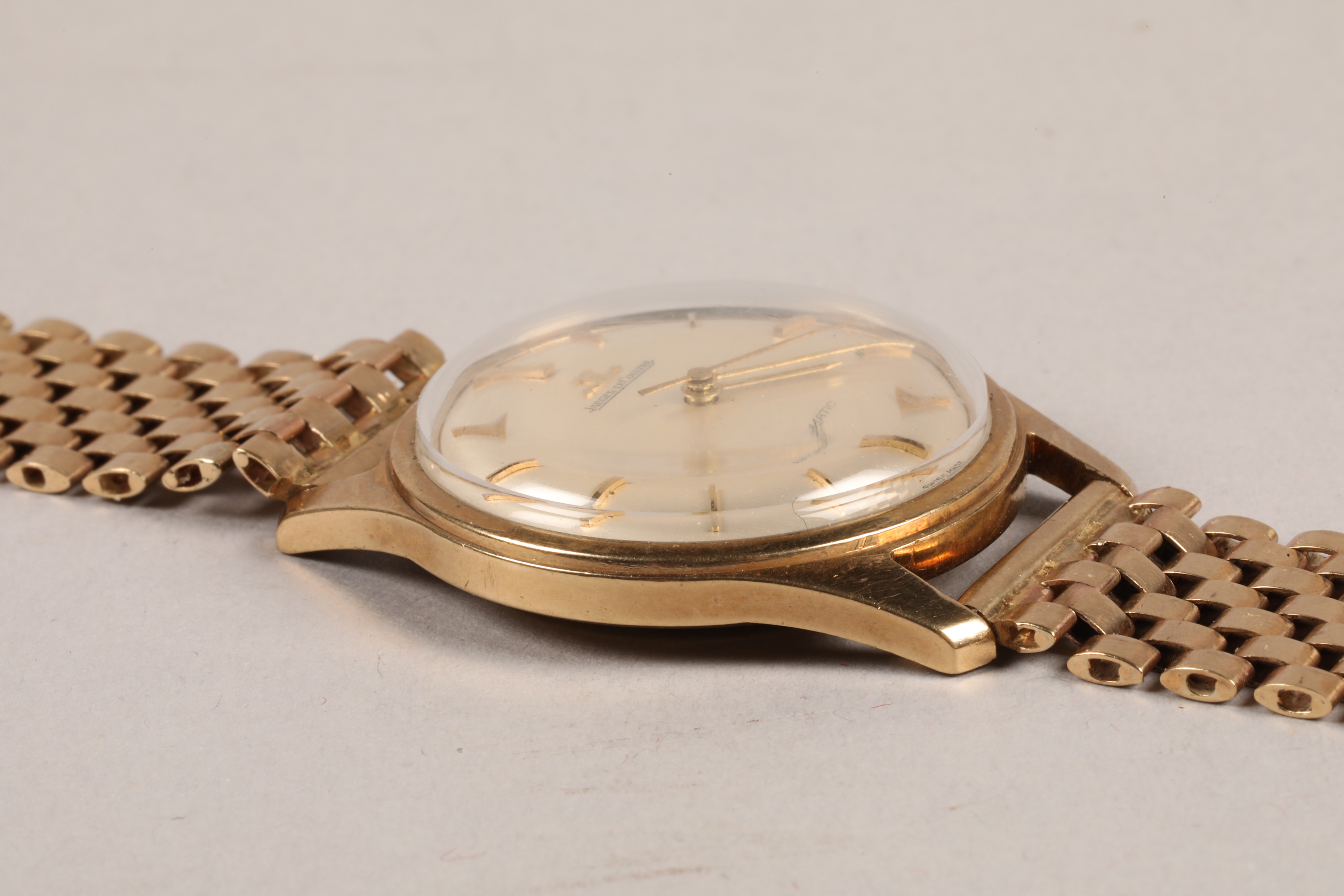 Gents 9 carat gold Jaeger-LeCoultre wristwatch, champagne dial with gilt baton hour markers, - Image 12 of 12