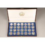 Royal Canadian Mint 1976 Olympic silver proof coin set, with certificates and Royal Canadian Mint
