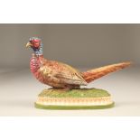 Ceramic Pheasant by Fieldings, impressed Fieldings ‘38 on base. Diameter 38 cm