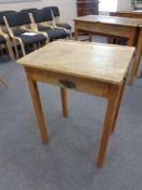 A single school desk