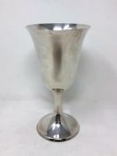 A goblet stamped Sterling, height 16.