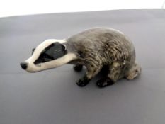A Beswick figure, badger (male) No.