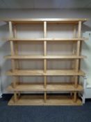 A large set of contemporary open shelves