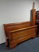 A Willis and Gambier 5ft sleigh bed
