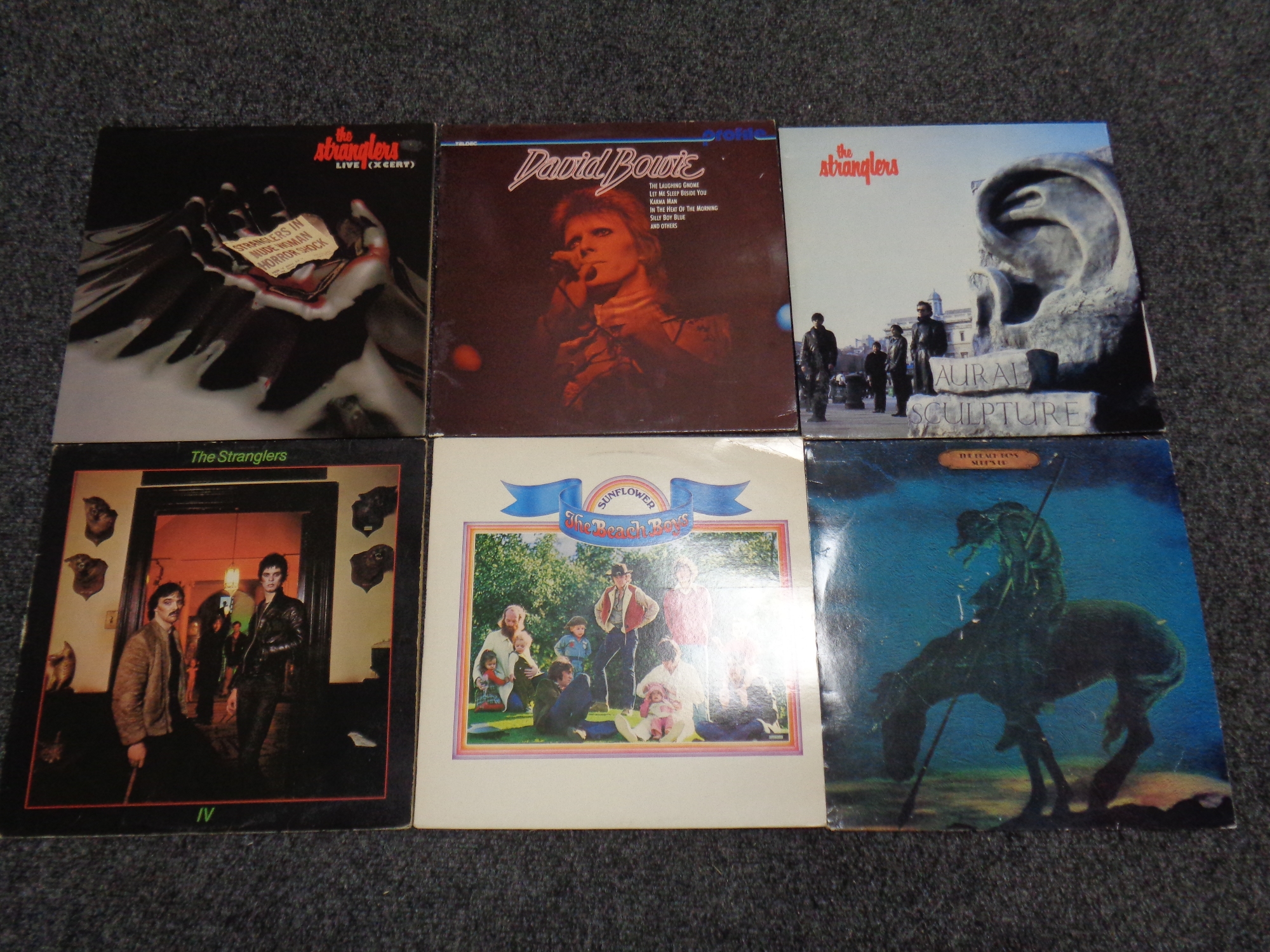 A box of a large quantity of vinyl LP's to include many albums by The Beatles, The Rolling Stones, - Image 8 of 9