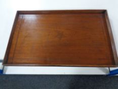 A 19th century mahogany serving tray