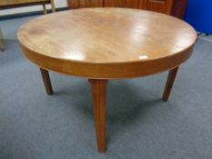 A 20th century Danish circular teak dining table