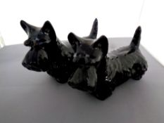Two Beswick dog figures, Scottish Terriers No.