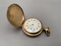 A Waltham gilt fob watch