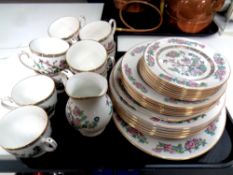 33 pieces of Royal Grafton Indian Tree tea and dinner china