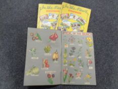 Three 20th century scrapbooks relating to animals and plant life