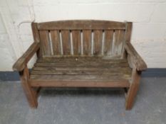 A garden bench