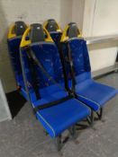 Four minibus seats with seat belts