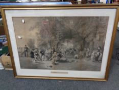 An antique monochrome print 'The Playground',