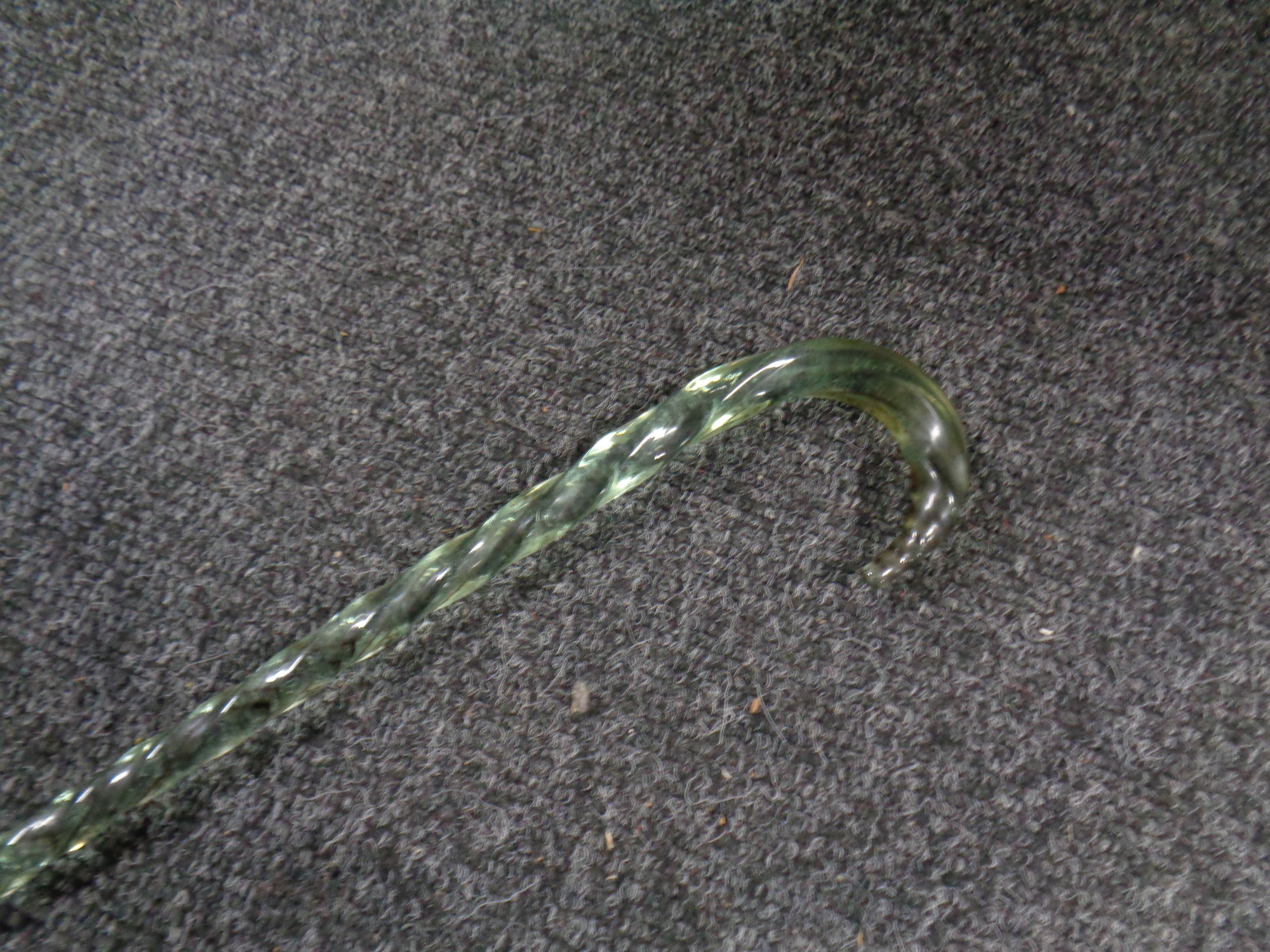 A 19th century glass walking stick, - Image 2 of 2