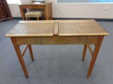 A 20th century double school desk