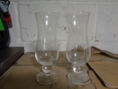 Thirty-three sets of six glass chalices (boxed)
