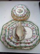 19 pieces of antique Copeland Spode dinnerware