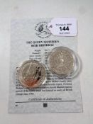 Two Royal Mint Historic Coins of Great Britain,