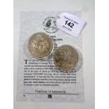 Two Royal Mint Historic Coins of Great Britain silver proof crowns,