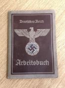 A German Third Reich Arbeitsbuch (Employment Record Book)