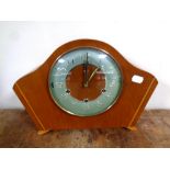 A 20th century walnut cased Smiths mantel clock