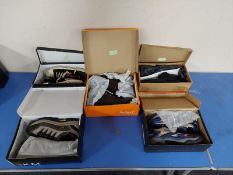 Five various boxed pairs of trainers including Nubeat etc