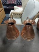 Two copper jugs