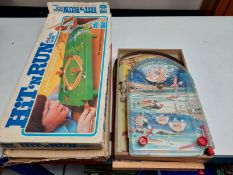 A collection of vintage pinball games,