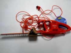 A Flymo electric hedge trimmer (as new)