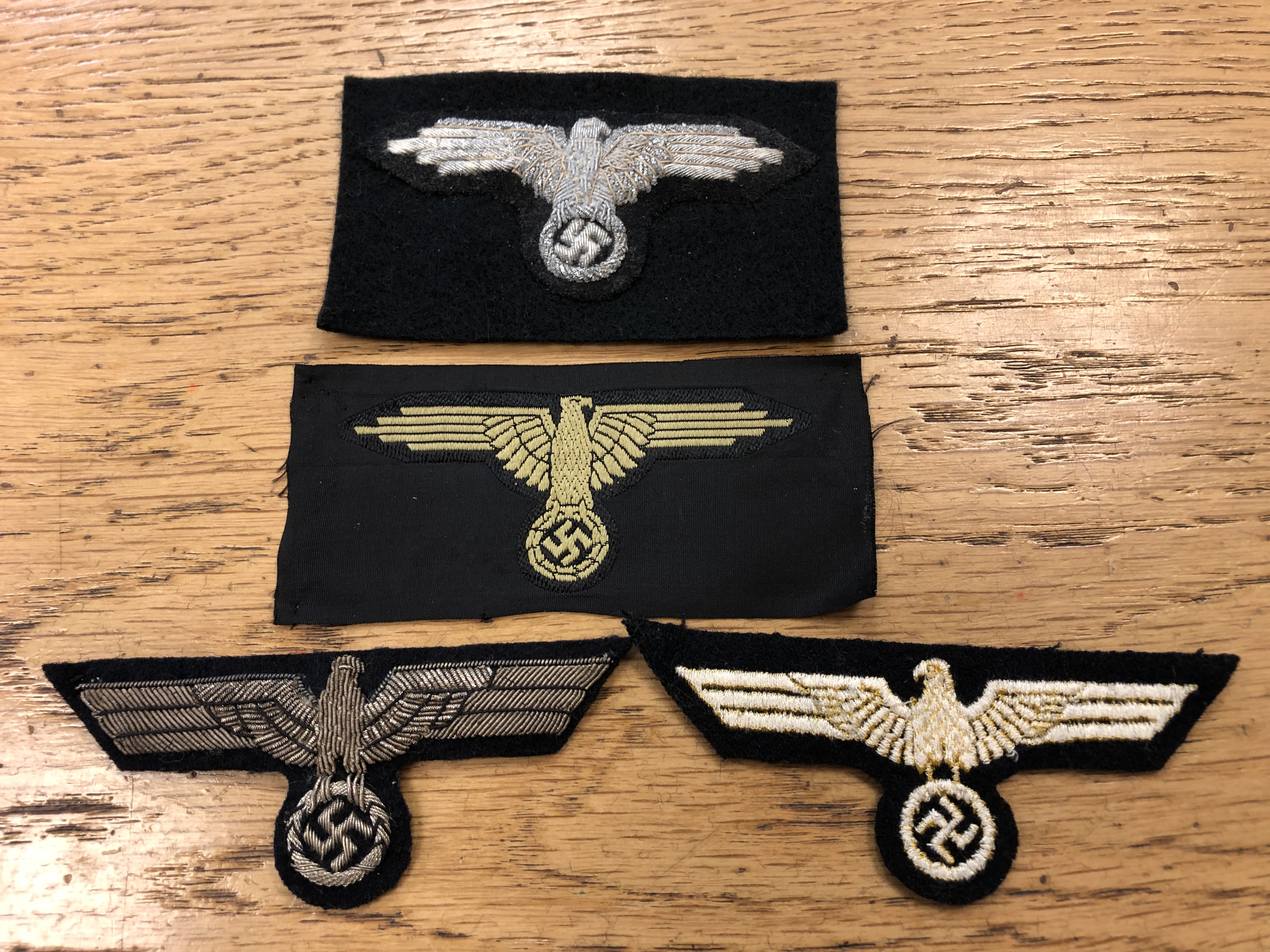 A Group of German cloth insignia, mostly eagle emblems including NSKK example, - Image 7 of 10