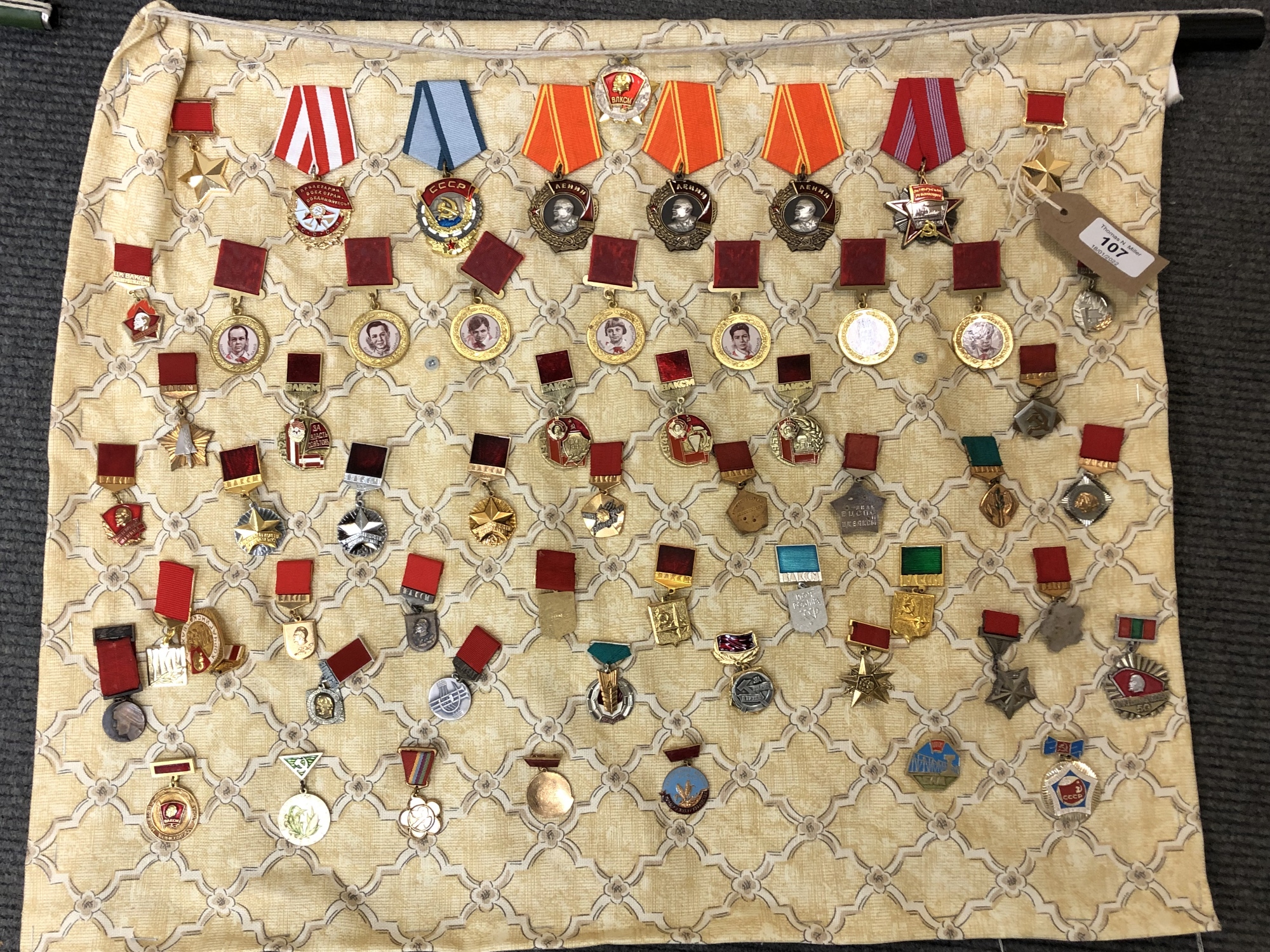 Approximately fifty-eight reproduction medals and badges of Russian/ Eastern European interest (58)