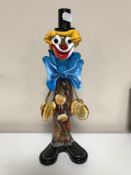 A Murano glass clown