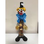 A Murano glass clown