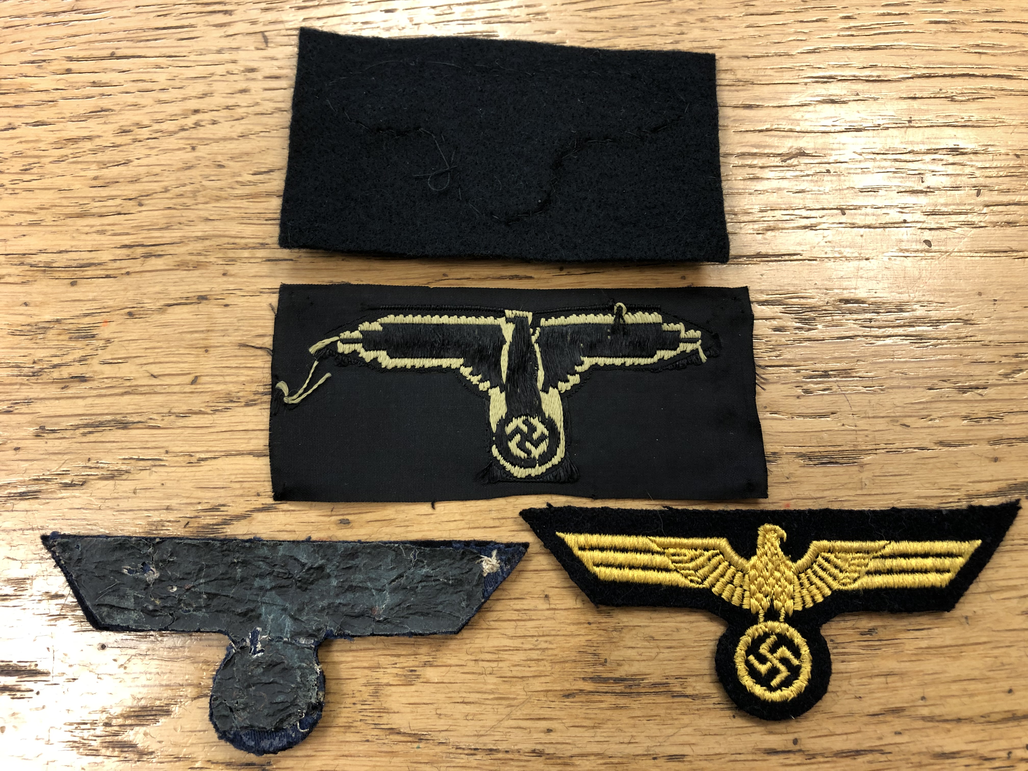 A Group of German cloth insignia, mostly eagle emblems including NSKK example, - Image 8 of 10