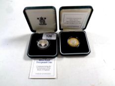 Two Royal Mint silver proof two pound coins, 1999 Rugby World Cup,