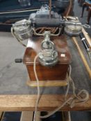 An antique French telephone