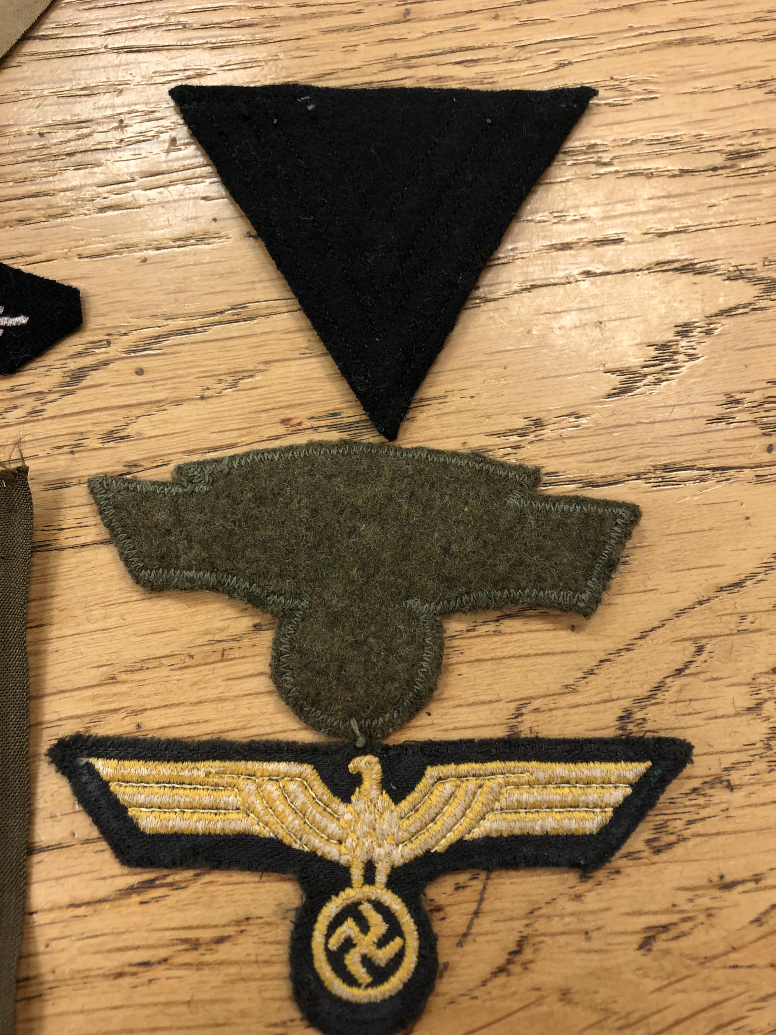 A Group of German cloth insignia, mostly eagle emblems including NSKK example, - Image 4 of 10