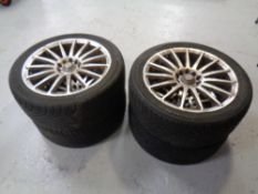 A set of four Roadstone tyres