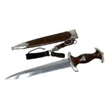 A rare pre-WWII 1933-35 German Third Reich SA dagger and scabbard for the Hansa Group,