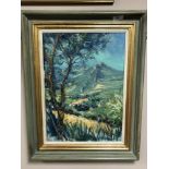 Tessa Spencer-Pryse : Mountain Ridge-Vancluse, oil on board, signed, 45 cm x 32 cm,