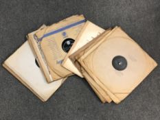 Approximately 16 vinyl 78's including Bing Crosby, Lonnie Donegan, Elvis,