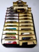 A tray containing 22 Lledo Days Gone die cast vehicles,