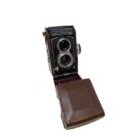 A Franke & Heidecke Synchro-Compur Rolleiflex camera, viewing lens 1:2.8/75 Heidosmat No.