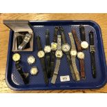 A group gent's wristwatches including Timex, Avia,