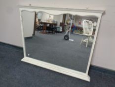 A Laura Ashley French style shabby chic overmantel mirror