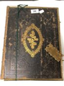 A Victorian leather bound family bible